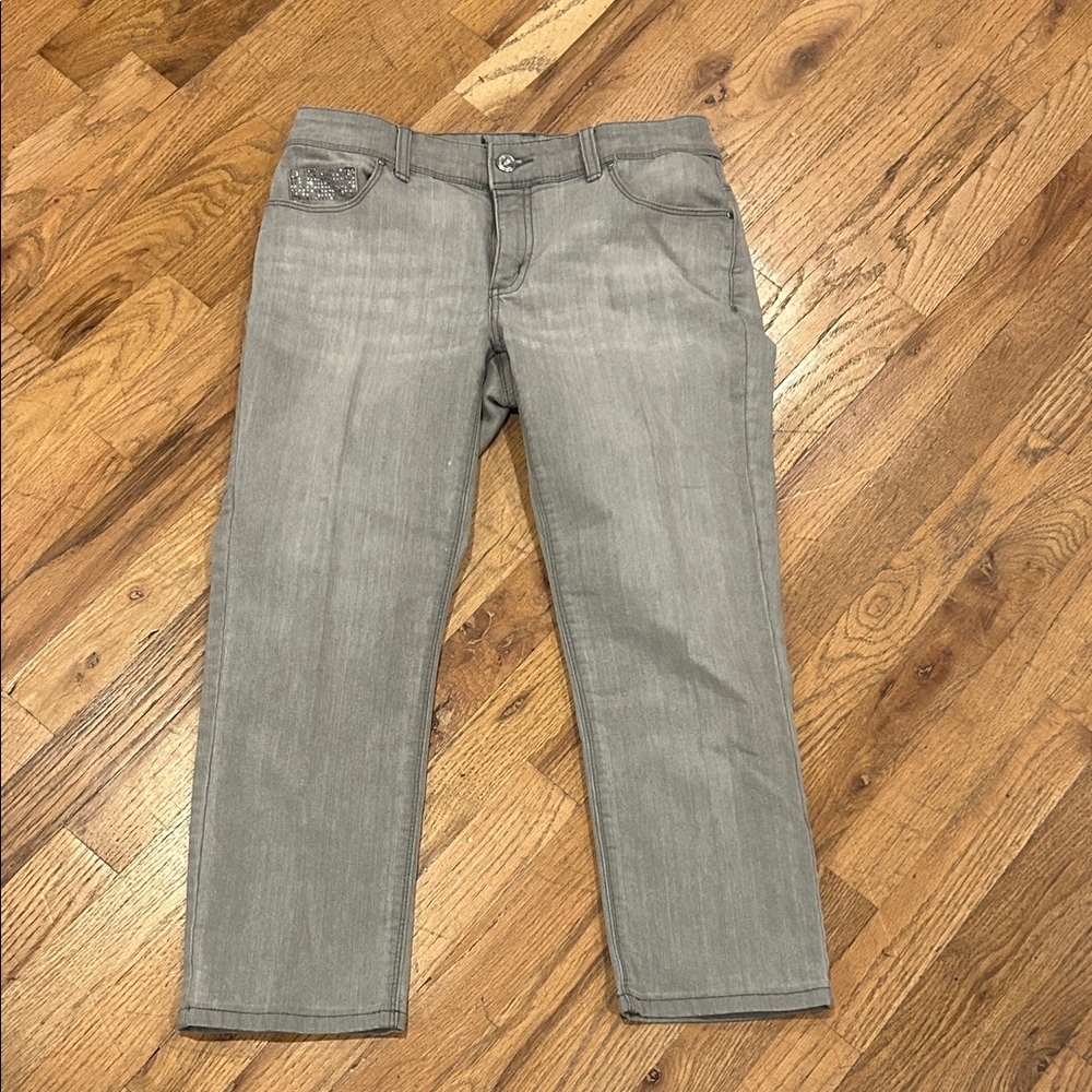 Chico's Gray Straight Leg Jeans